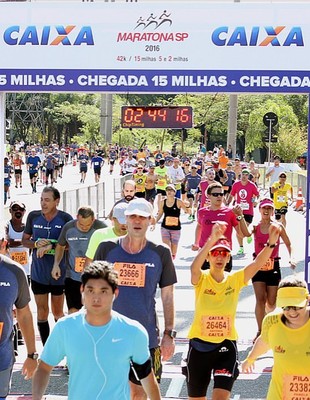 Maratona de São Paulo 2016 Darlene e Bruno (Foto: Arquivo pessoal)