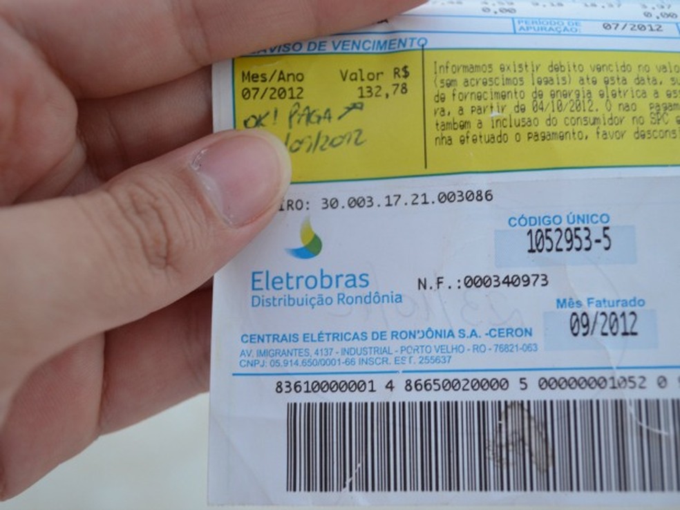 Consumidores de energia em Rondônia terão desconto de 4,74% devido a reembolso de cobrança indevida (Foto: Priscila Lima/G1)