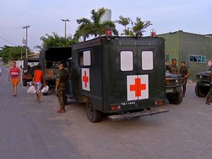 Militares foram para a UPA de São Pedro (Foto: Reprodução / Inter TV)