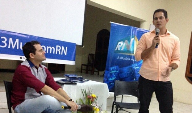 Francisco Júnior lança 'RNTV: a notícia no ar' em Caicó (Foto: Referencia Comunicação)