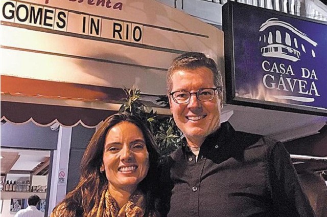 Márcio Gomes e a mulher, Taiga (Foto: Arquivo pessoal)