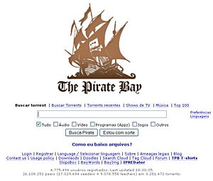 The Pirate Bay (Foto: Reprodução)