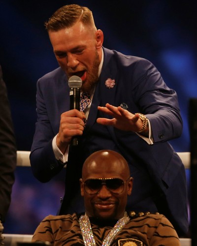 Conor McGregor, Floyd Mayweather, boxe, coletiva May-Mac (Foto: Reuters/Paul Childs)