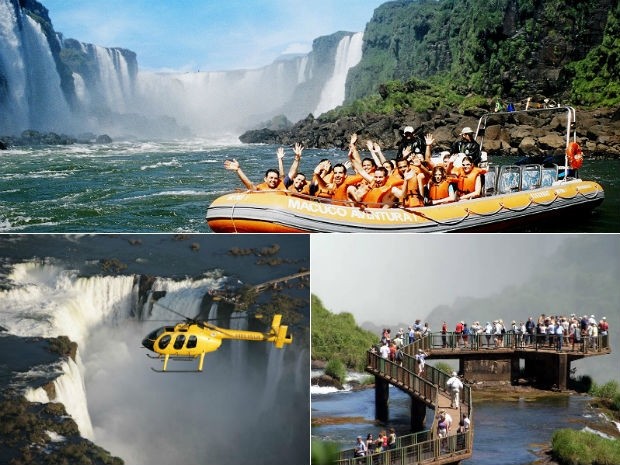 Movimento recorde de visitantes nas Cataratas do Iguaçu (Foto: Parque Nacional do Iguaçu/Divulgação)