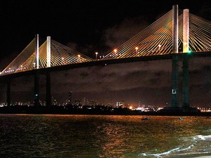 Ponte Newton Navarro, em Natal (Foto: Canindé Soares/G1)