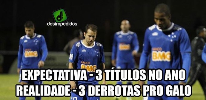 Zoação: Atlético-MG impede tríplice coroa do Cruzeiro (Foto: Reprodução / Internet)