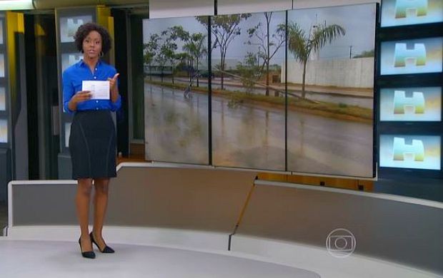 Chuva forte em Porto Velho é destaque no Jornal Hoje (Foto: Jornal Hoje)