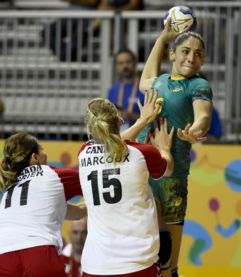 Brasil x Canadá seleção brasileira de handebol feminino Jogos Pan Americanos 2015 (Foto: Washington Alves/Exemplus/COB)