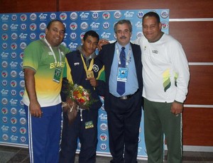 João Barros, David Costa, Mauro José da Silva e Cláudio Aires (Foto: Site oficial/CBBoxe)