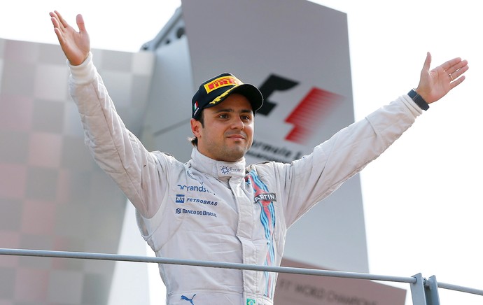 Felipe Massa, pódio GP da Itália (Foto: EFE)