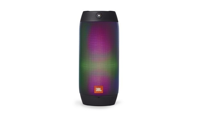 Caixa de som portátil Pulse 2, da JBL, muda de cor conforme música (Foto: Divulgação/JBL)