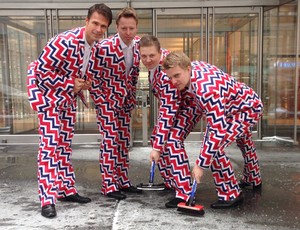 Curling uniforme noruega (Foto: AP)