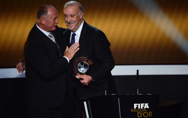 Luiz Felipe Scolari felipão vicente del bosque SELEÇÃO DA FIFA fifa prêmio melhor do mundo bola de ouro (Foto: AFP)