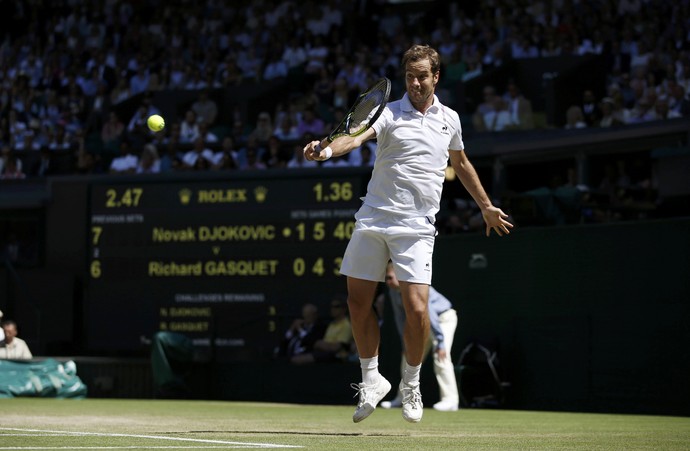 Djokovic x Gasquet - Wimbledon (Foto: Reuters)