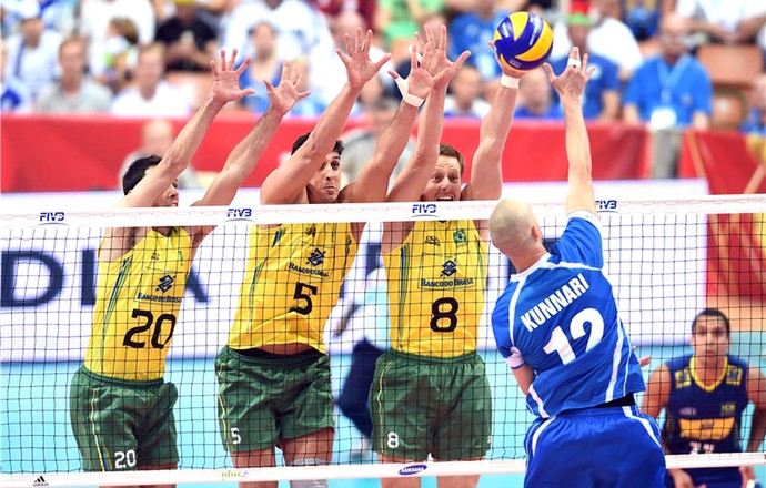 Brasil X Finlândia - Mundial de vôlei (Foto: Divulgação / FIVB)