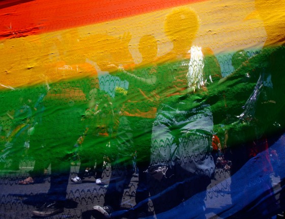 Parada do Orgulho Gay em Los Angeles, nos EUA (Foto: Getty Images)