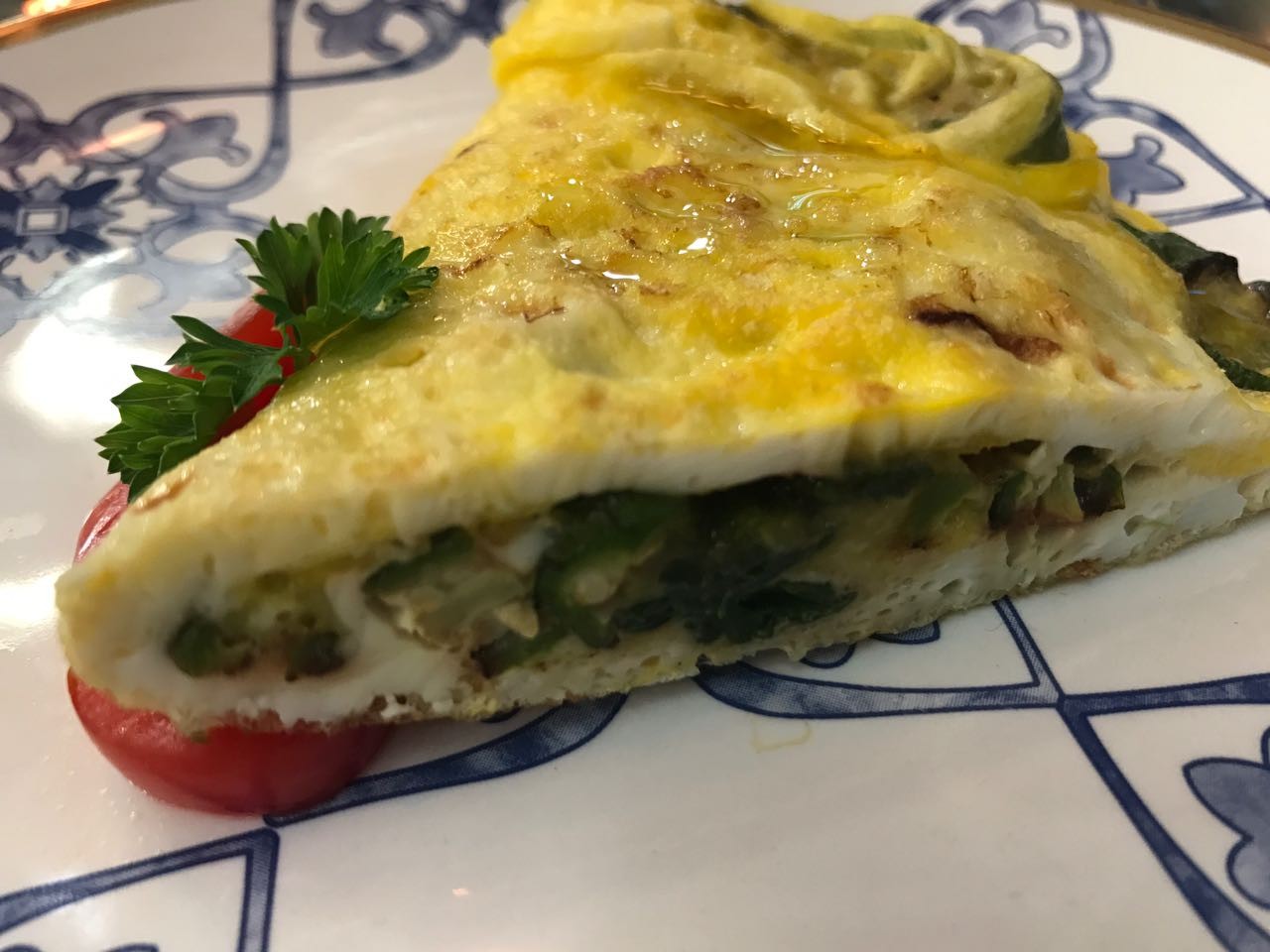 Omelete de Quiabo da Amanda Nunes