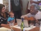 Gilberto Gil mostra música que compôs para bisneta, Sol; assista