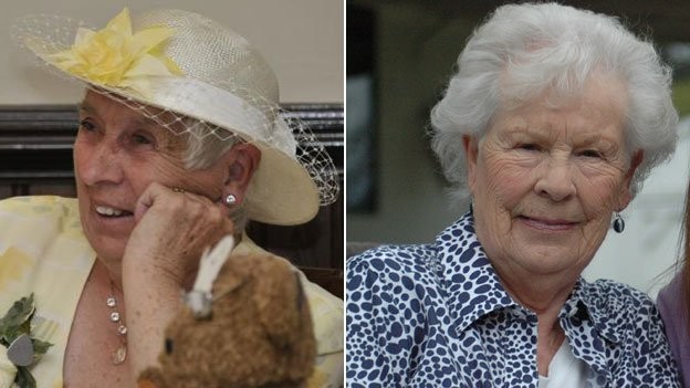 As britânicas Ann Hunt e Elizabeth Hamel se reencontraram nesta quinta-feira (1º), após 78 anos separadas (Foto: BBC)
