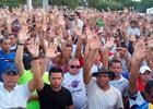 Após 10 h, PMs
e bombeiros do RN decidem encerrar greve (Kléber Teixeira/Inter TV Cabugi)