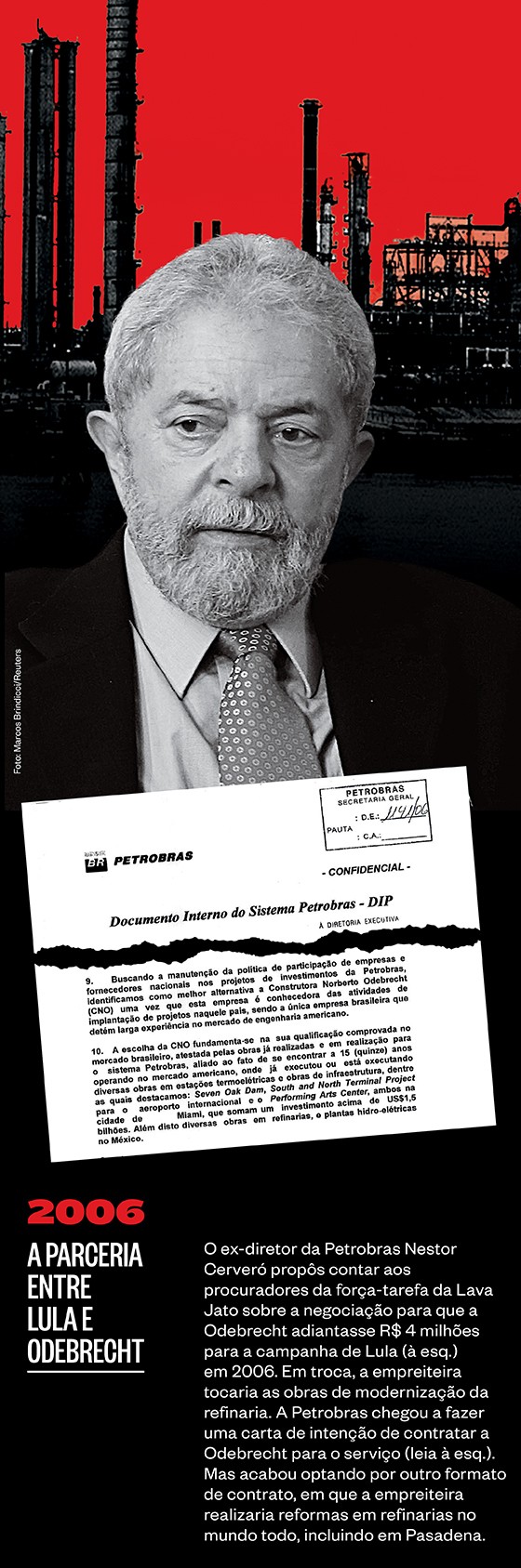 2006 - A parceria entre Lula e a Odebrecht (Foto: Marcos Brindicci/Reuters)