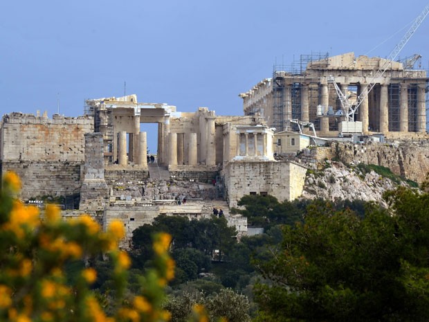 A antiga Acrópole, em Atenas (Foto: Louisa Gouliamaki/AFP)