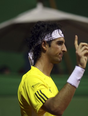 Bellucci Copa Davis comemoração (Foto: Reuters)