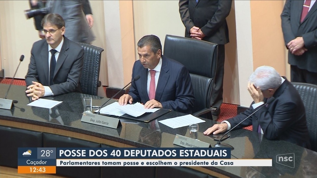 Deputados Estaduais Tomam Posse Na Assembleia Legislativa De Santa