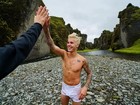 Justin Bieber posta foto de cueca molhada na Islândia
