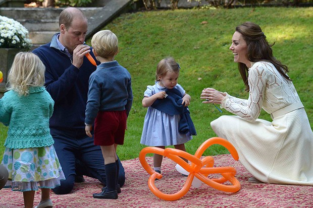 Kate Middleton, príncipe William e filhos (Foto: Reuters agência)