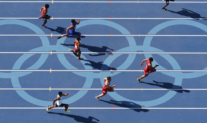 Atletismo preliminar 100m Engenhão Olimpíada Rio de Janeiro (Foto: REUTERS / Fabrizio Bensch)