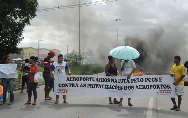 Flamengo protesto alagoas (Foto: Cahe Mota)