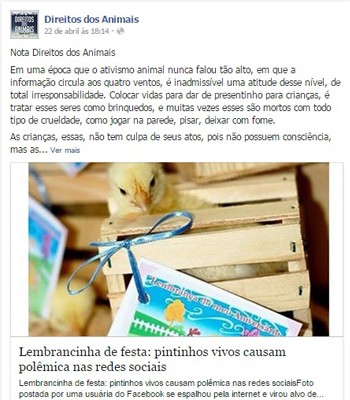 Guapé, Ilicínea, pintinhos, aniversário, polêmica (Foto: Reprodução/ Facebook)