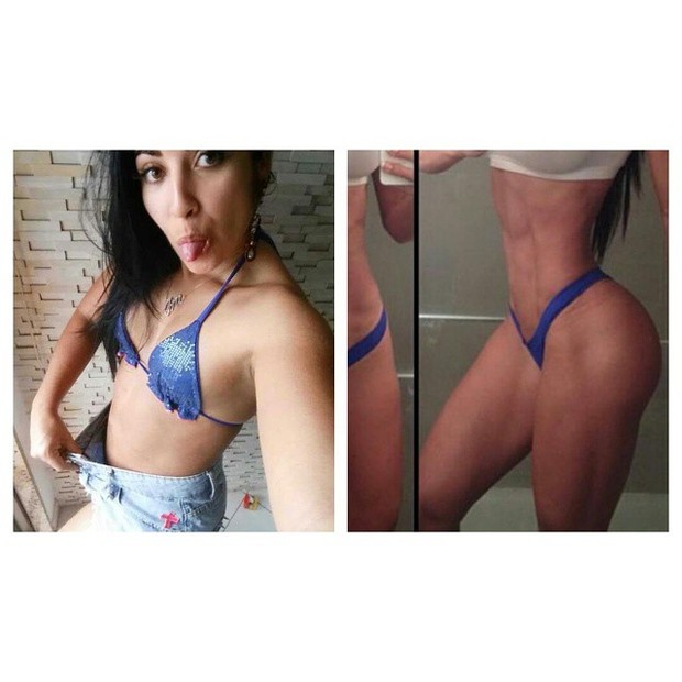 Ex-BBB Priscila Pires mostra corpo atual e compara com o que quer (Foto: Instagram)