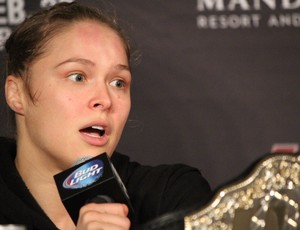Ronda Rousey entrevista (Foto: Evelyn Rodrigues)