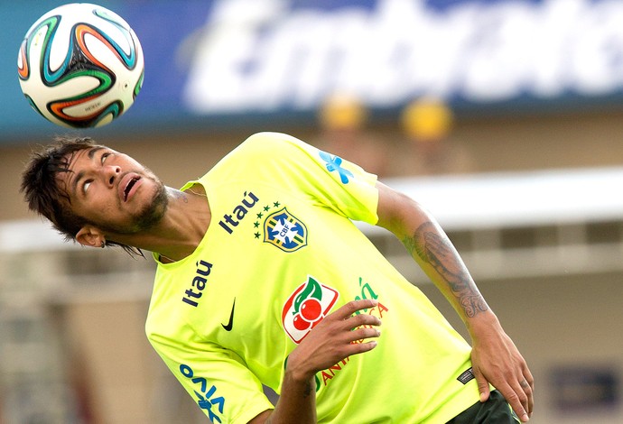 Neymar Treino Seleção Brasileira (Foto: Agência AP )