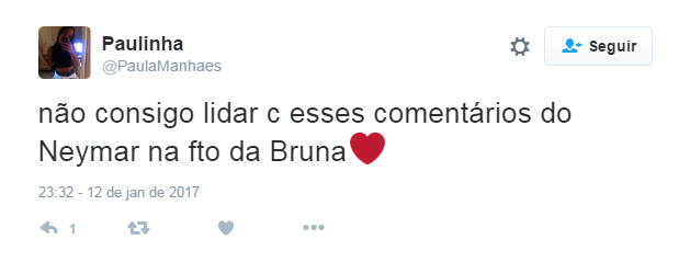 Comentário de Neymar quebra a internet (Foto: Reprodução / Twitter)