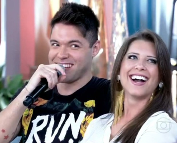 Andressa e Nasser falam sobre convivência no BBB (Foto: Encontro com Fátima Bernardes / TV Globo)