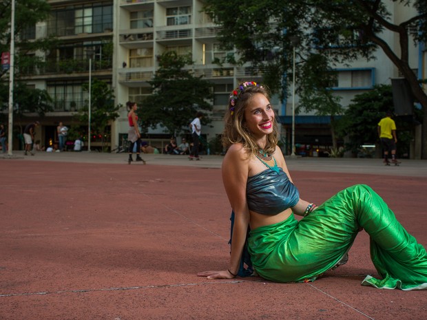'Sereias do Cantareira' transforma falta de água em marchinha.  (Foto: Victor Moriyama/G1)