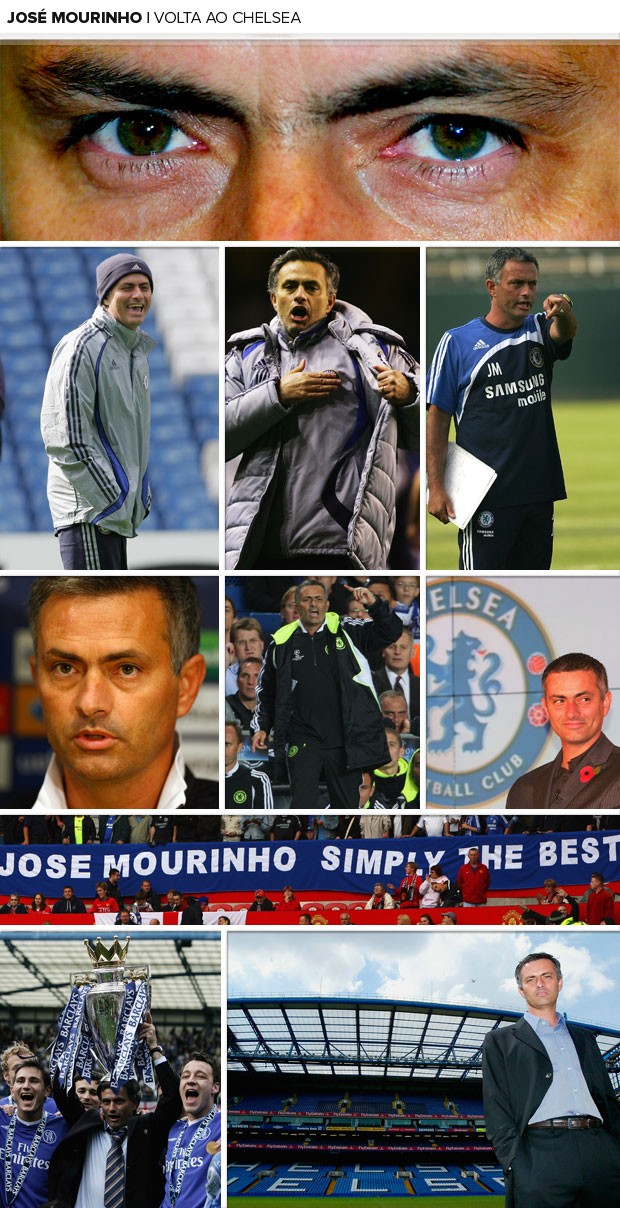 MOSAICO josé mourinho Chelsea (Foto: Agência Getty Images)