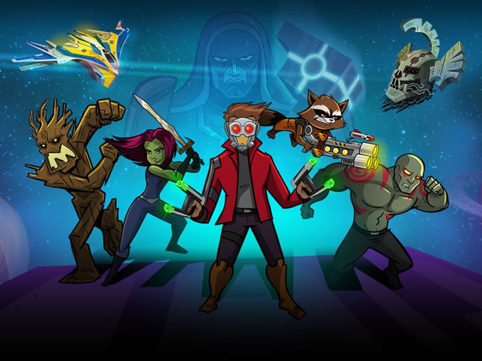 Introduzindo um pouco a história do grupo de vigilantes espaciais, Guardians of the Galaxy: The Universal Weapon é o novo game da Marvel (Foto: Divulgação/Marvel Entertainment)