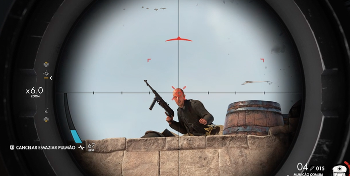 Sniper Elite 4 tem mira mais precisa (Foto: Reprodução/Diego Borges)