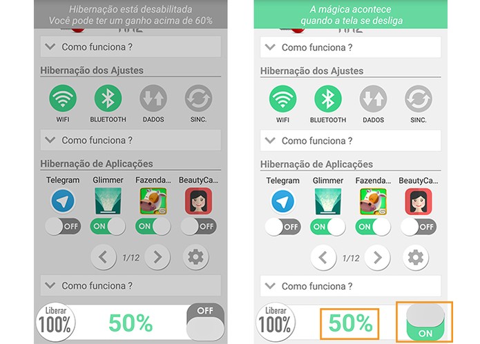 Ative o recurso de hibernação que entra em ação quando a tela é apagada (Foto: Reprodução/Barbara Mannara)