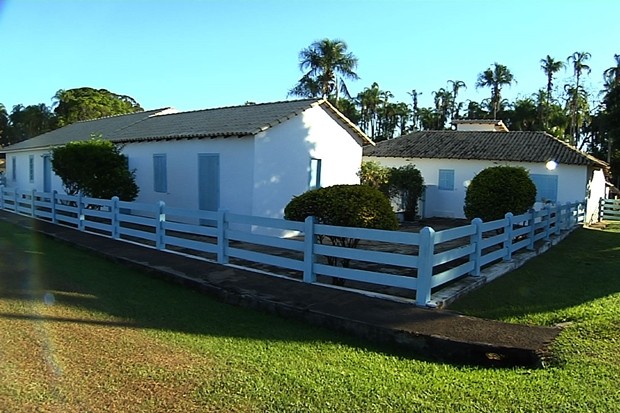 Fazenda em Santa Rita do Araguaia, Goiás (Foto: Reprodução/TV Anhanguera)