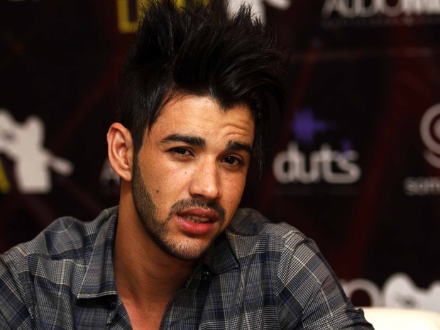 Gusttavo Lima em coletiva de imprensa em São Paulo (Foto: Paduardo/ Ag. News) Gusttavo Lima em coletiva de imprensa em São Paulo (Foto: Paduardo/ Ag. News)