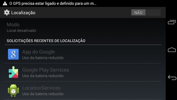 Desative a localização e sincronização de dado do seu aparelho (Foto: Reprodução / Dario Coutinho) (Foto: Desative a localização e sincronização de dado do seu aparelho (Foto: Reprodução / Dario Coutinho))