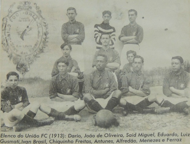 União Futebol Clube - elenco de 1913 - centenário do União (Foto: Arquivo O Diário de Mogi)