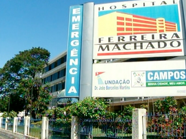 Mulher está internada no Hospital Ferreira Machado, em Campos (Foto: Reprodução / Inter TV)