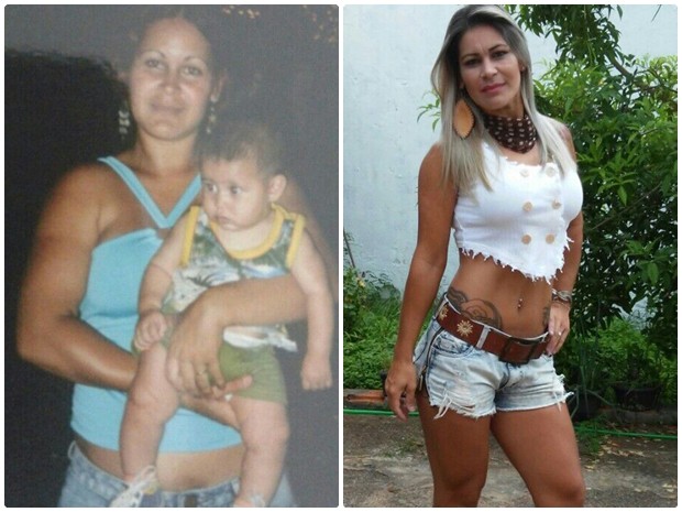 Além de emagrecer, 'ex-gordinha' criou sozinha o filho Kauan (Foto: Arquivo Pessoal/ Kelly Reis) Além de emagrecer, 'ex-gordinha' criou sozinha o filho Kauan (Foto: Arquivo Pessoal/ Kelly Reis)