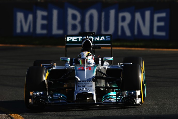 Lewis Hamilton, treino GP Austrália (Foto: Getty)